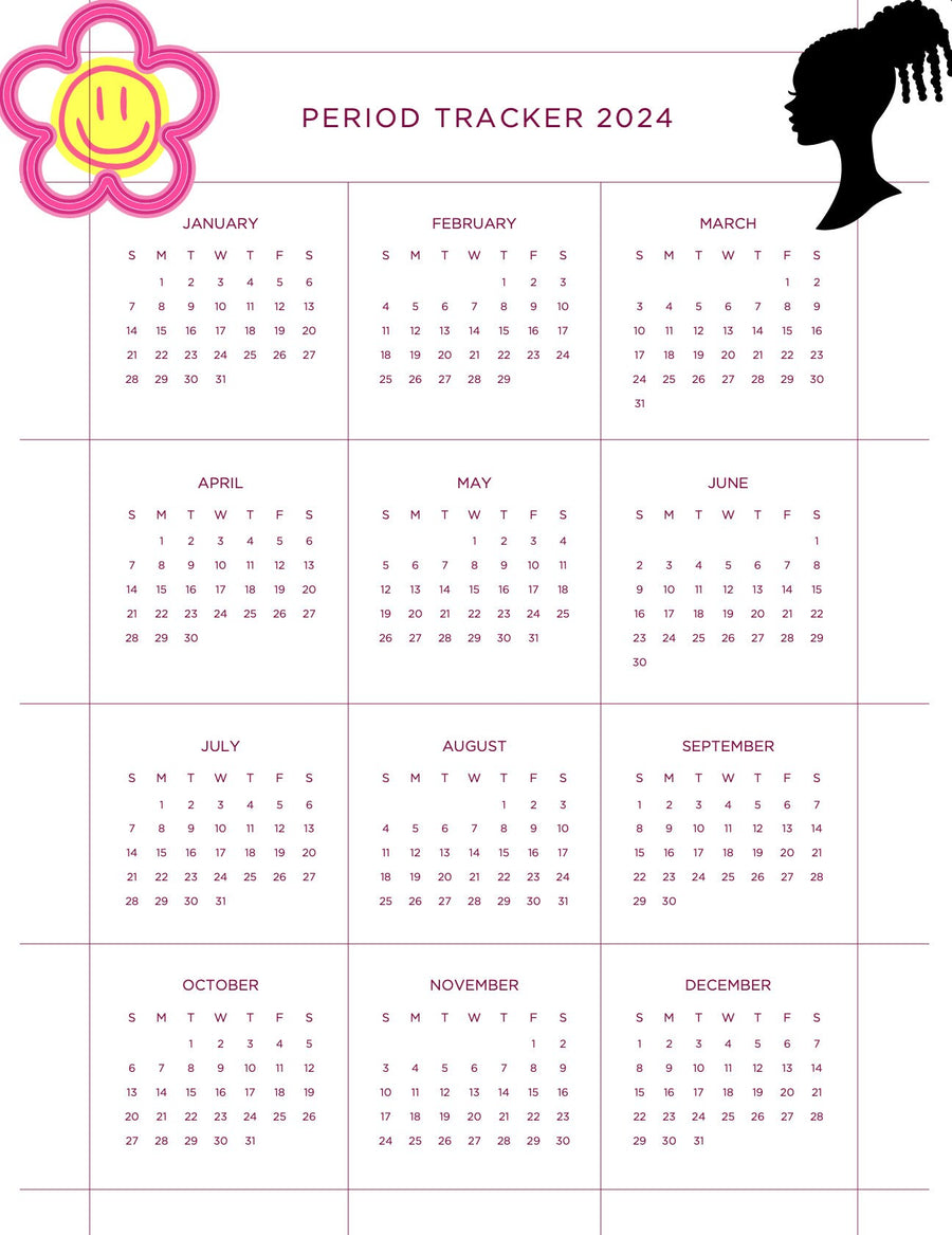 Pacchetto Blululi Period Tracker - 10 stili unici