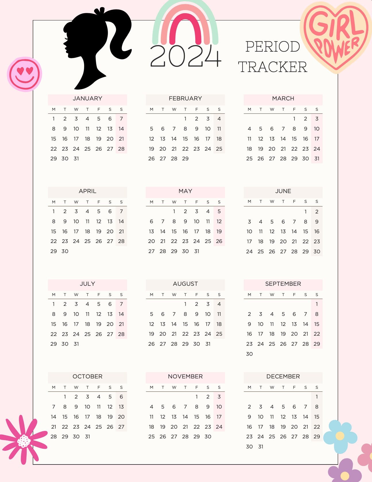 Pacchetto Blululi Period Tracker - 10 stili unici