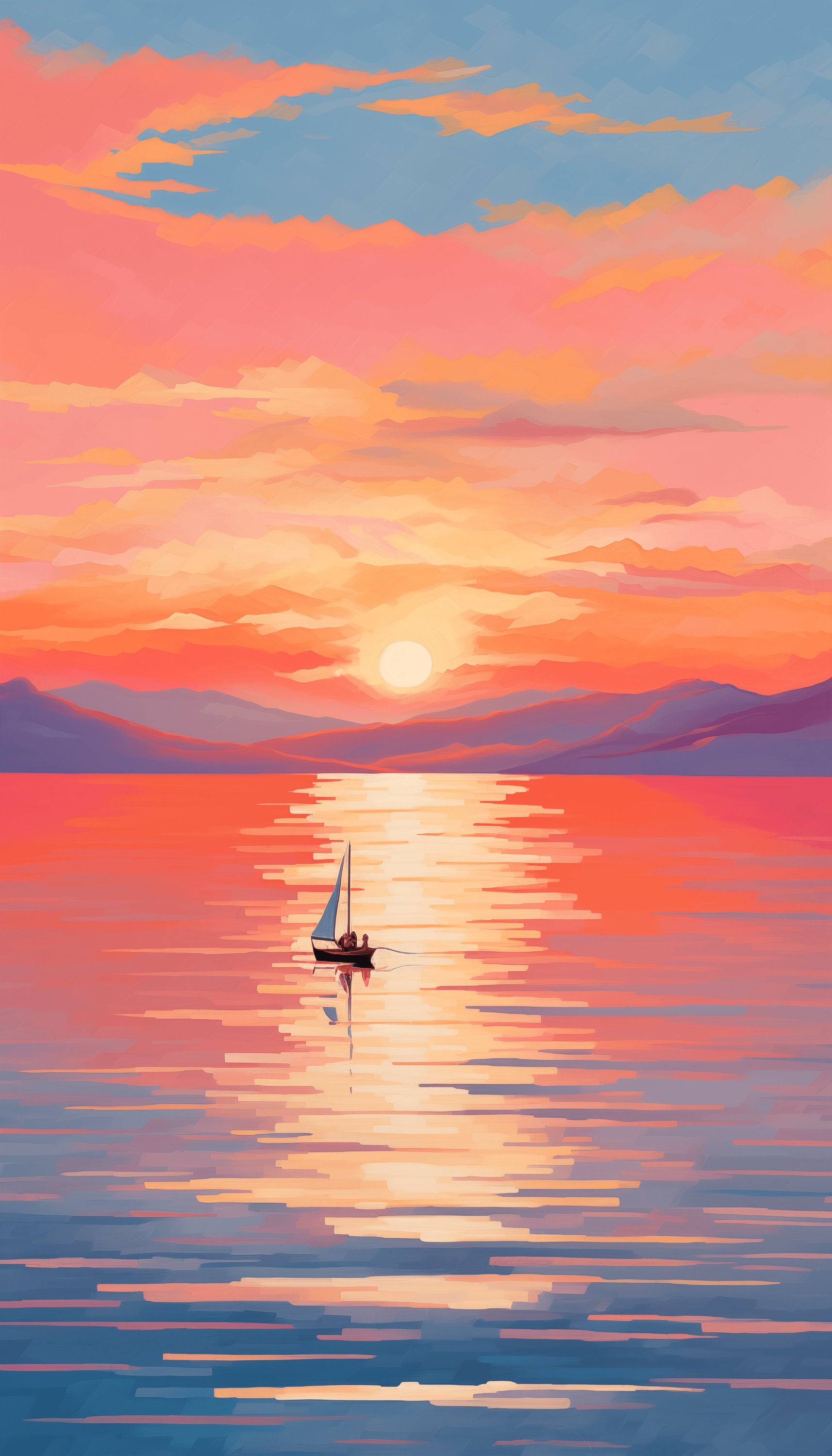 Traumlandschaft Santorini: 35 bezaubernde iPhone-Hintergrundbilder – Cartoon-Stil und Fotografie, griechische Landschaften, blaue Kuppeln und mehr! – Telefon-Hintergrundbild