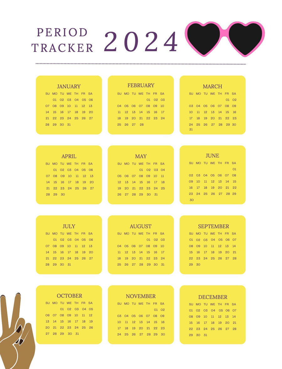 Pacchetto Blululi Period Tracker - 10 stili unici