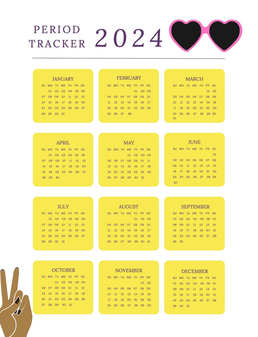 Blululi Period Tracker Bundle - 10 einzigartige Tracker-Stile