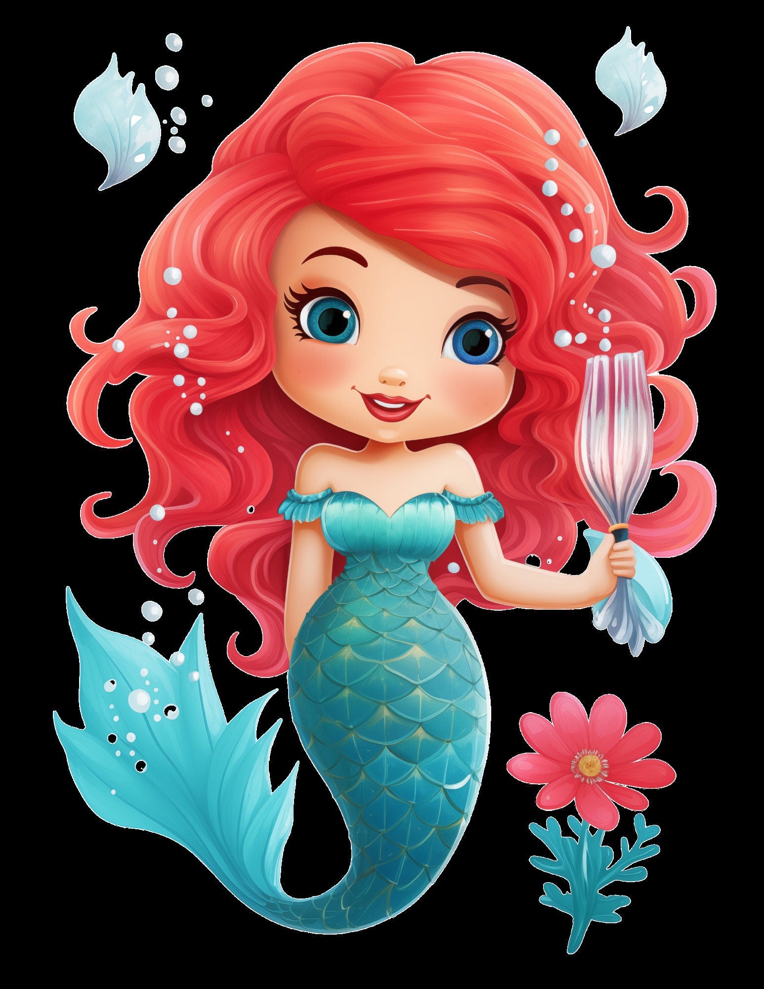 Blululi Meerjungfrau Clipart-Paket - 40 PNG