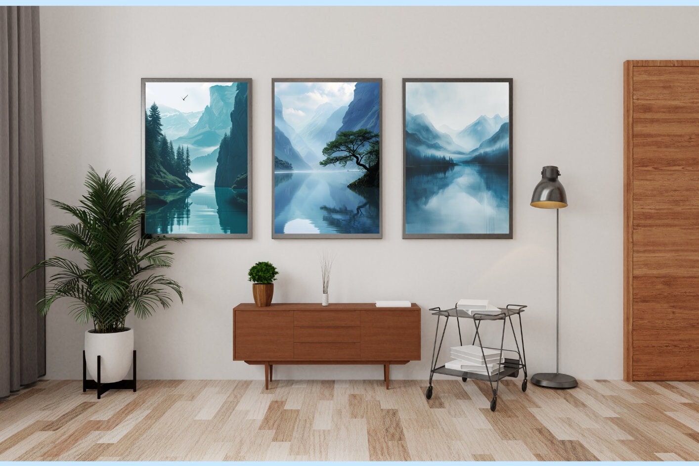Blululi Minimal Scenery Digital Prints - 4 Adaptable Sizes