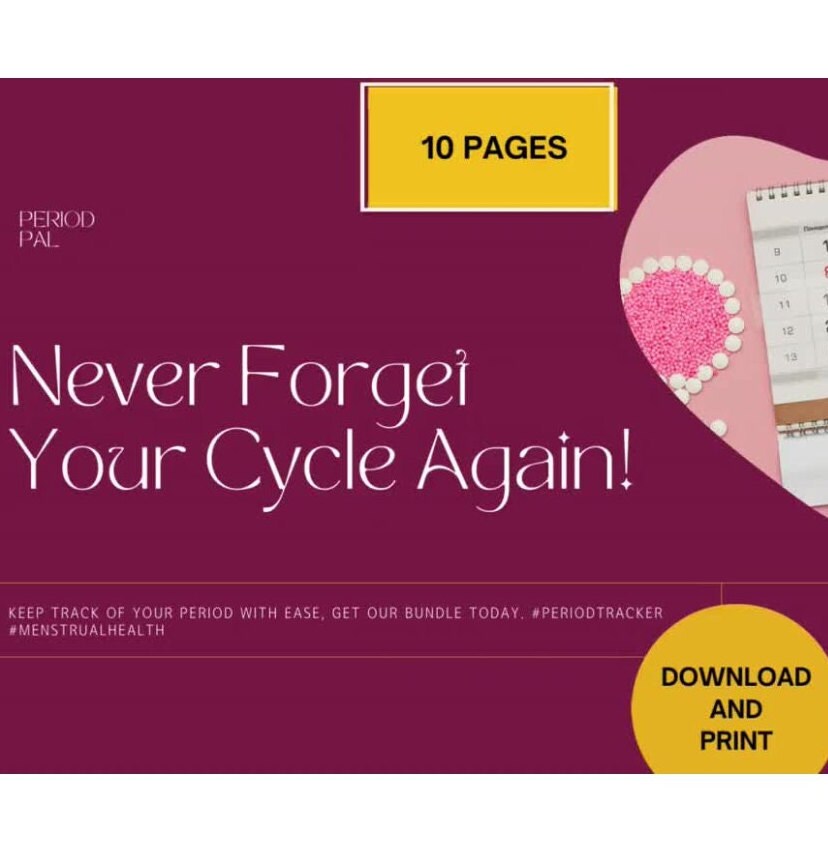 Pacchetto Blululi Period Tracker - 10 stili unici