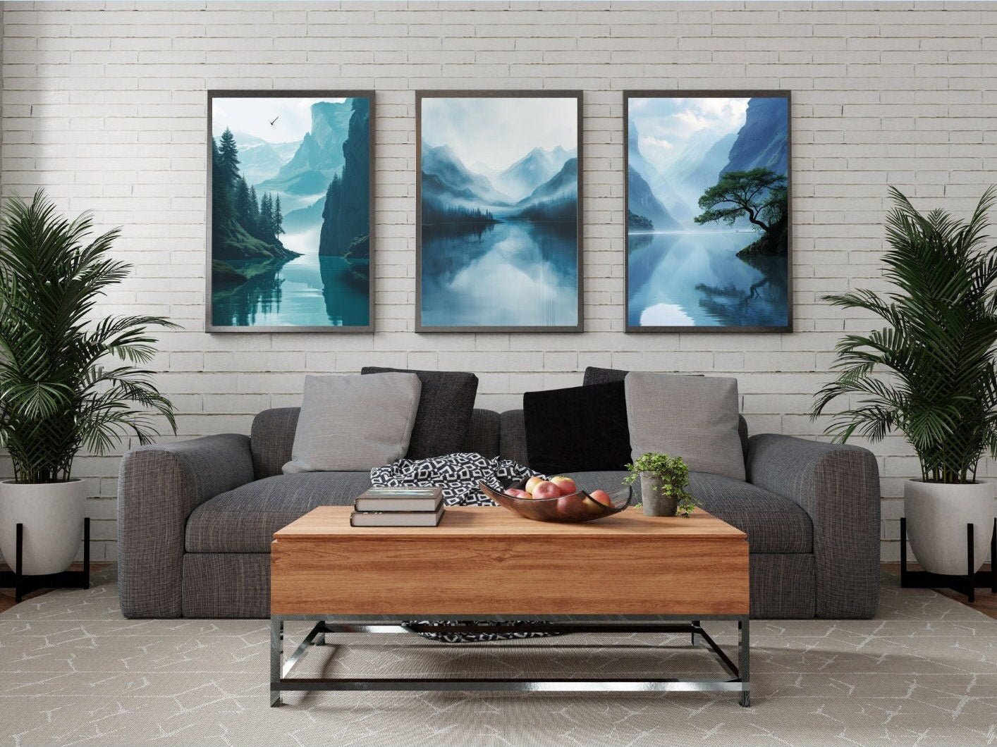 Blululi Minimal Scenery Digital Prints - 4 Sizes