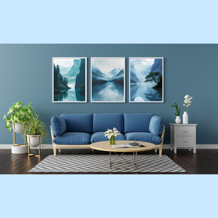 Blululi Minimal Scenery Digital Prints - Contemporary Decor in 4 Sizes
