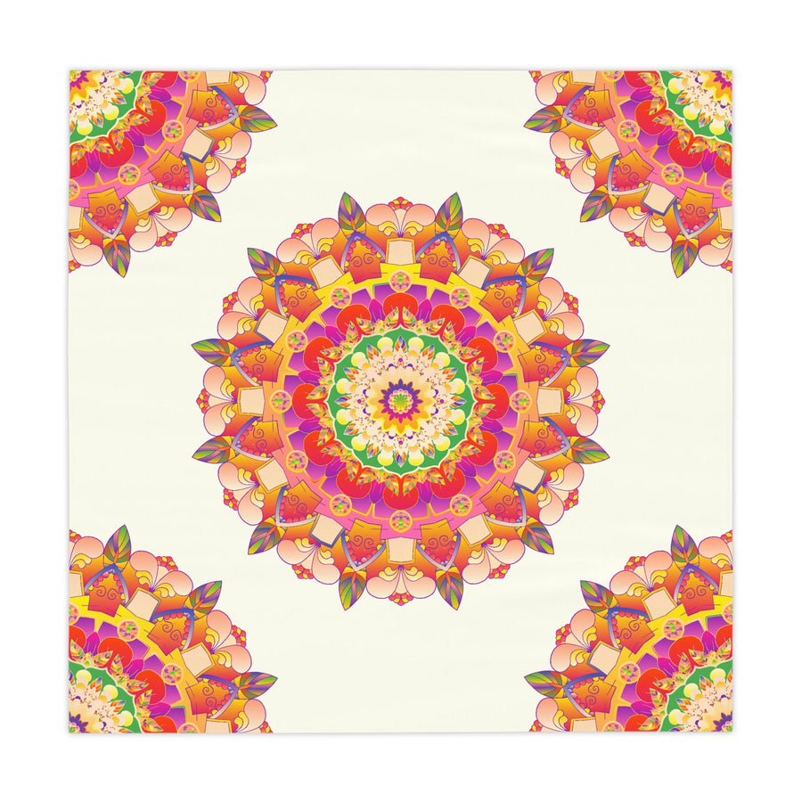 Intricate Mandala Tablecloth - Ivory Home Decor - Blululi
