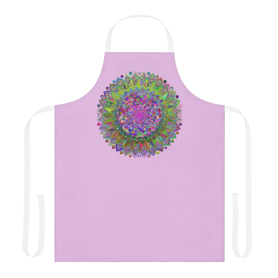 Lilac Mandala Apron - Psychedelic Kitchen Art All Over Prints - Blululi