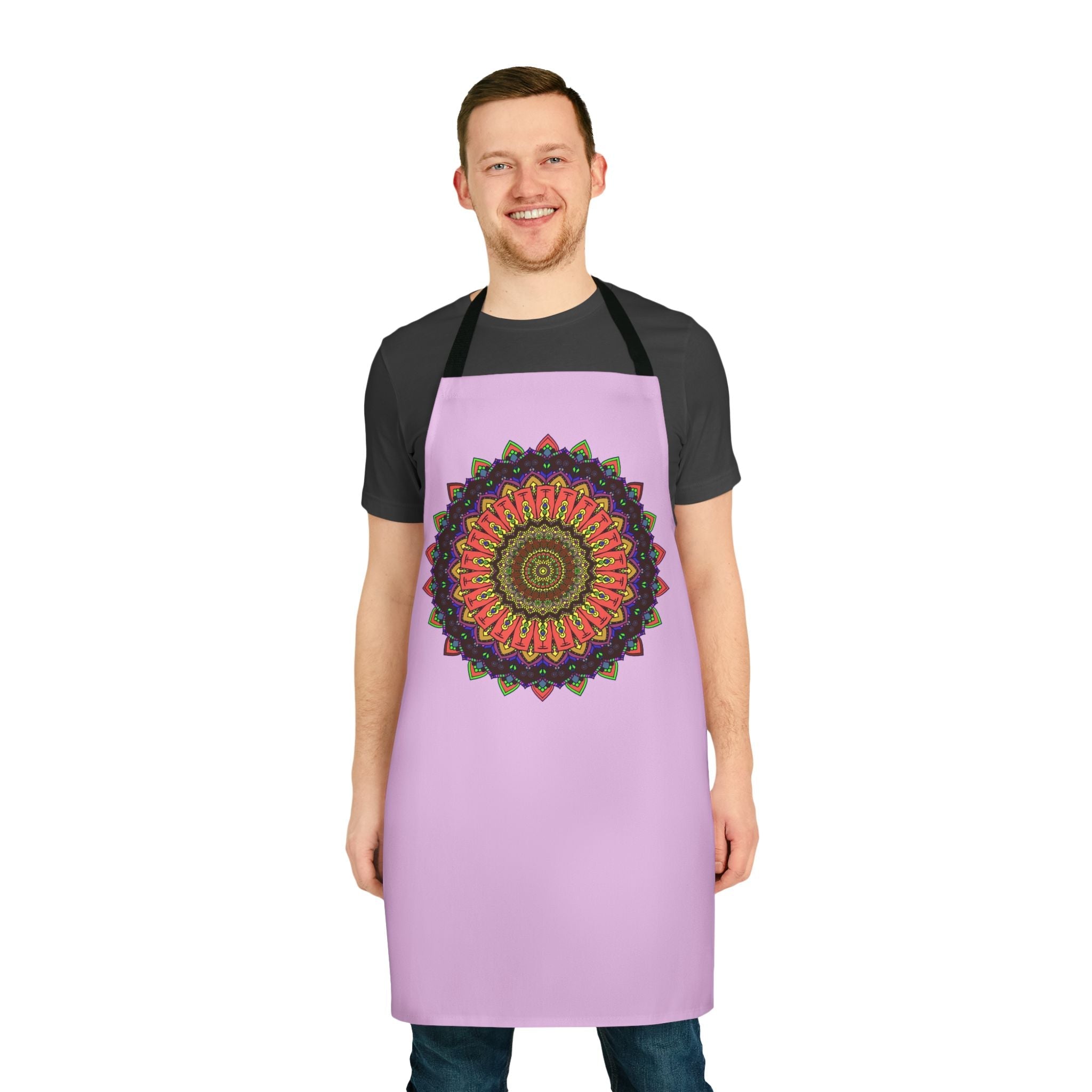 Lilac Mandala Apron - Spiritual Kitchen Decor All Over Prints - Blululi
