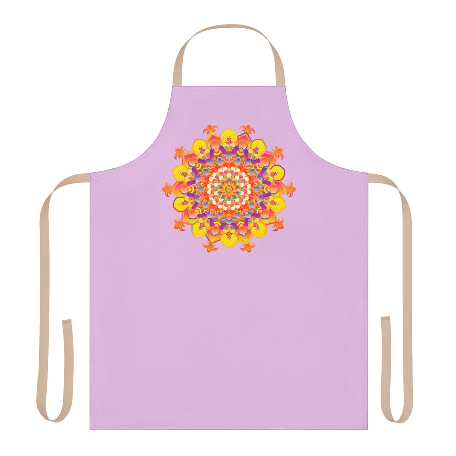 Lilac Mandala Art Apron - Kitchen Decor All Over Prints - Blululi