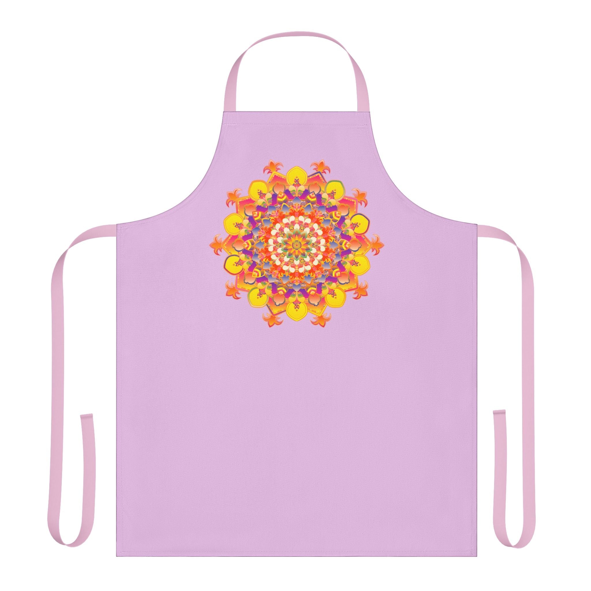 Lilac Mandala Art Apron - Kitchen Decor All Over Prints - Blululi