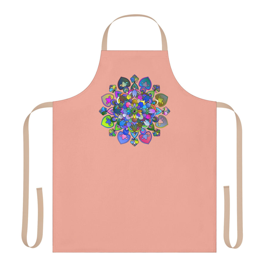 Mandala Apron - Colorful Floral Art Kitchen All Over Prints - Blululi