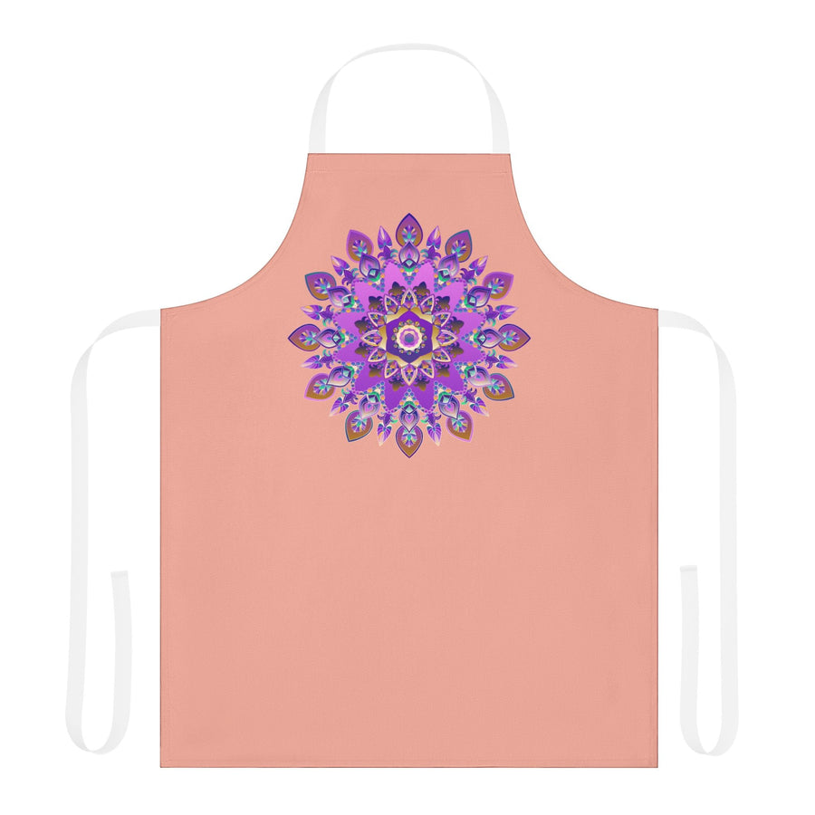 Mandala Apron - Purple, Pink, Gold, Green All Over Prints - Blululi