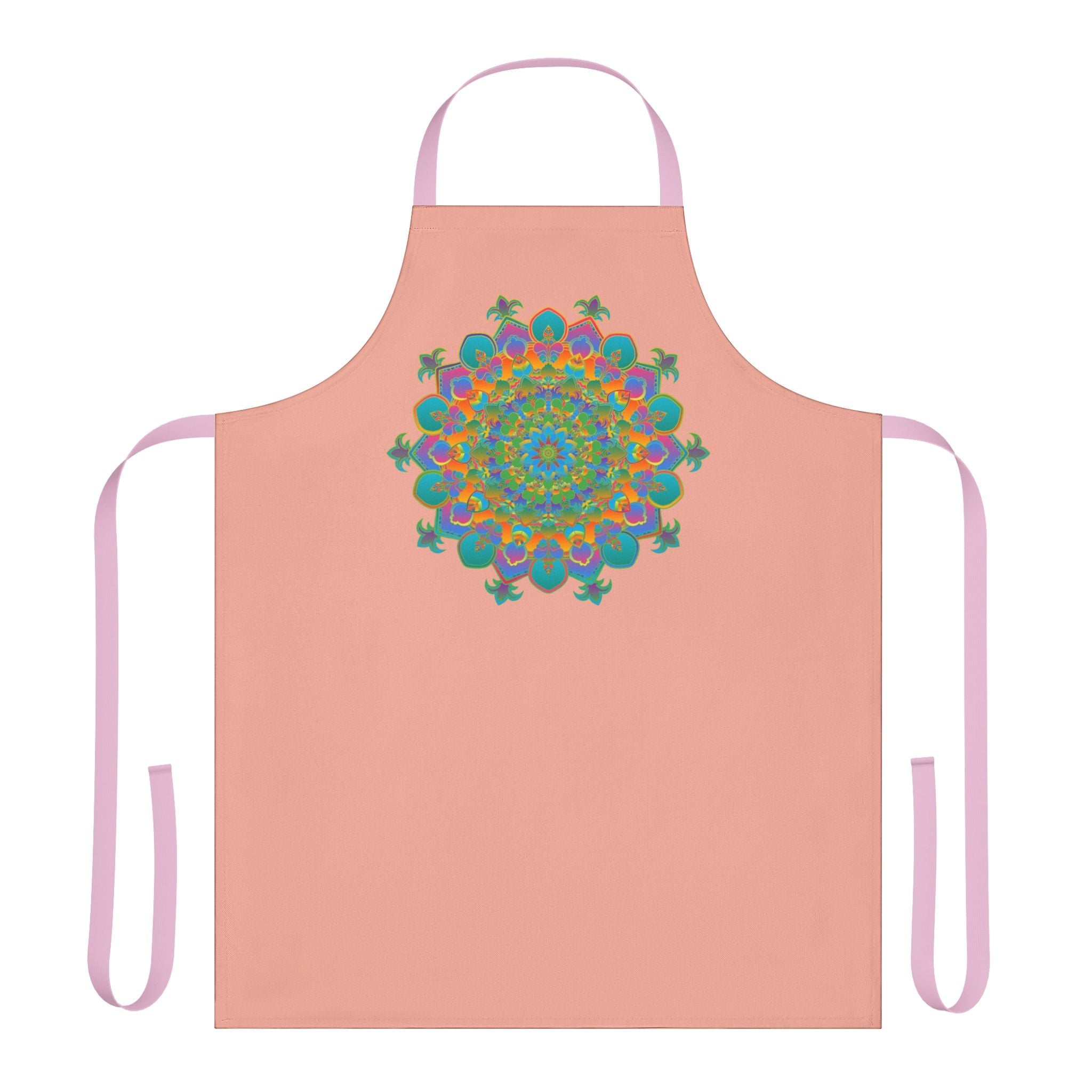 Mandala Art Apron - Apricot - Colorful Kitchen Decor All Over Prints - Blululi