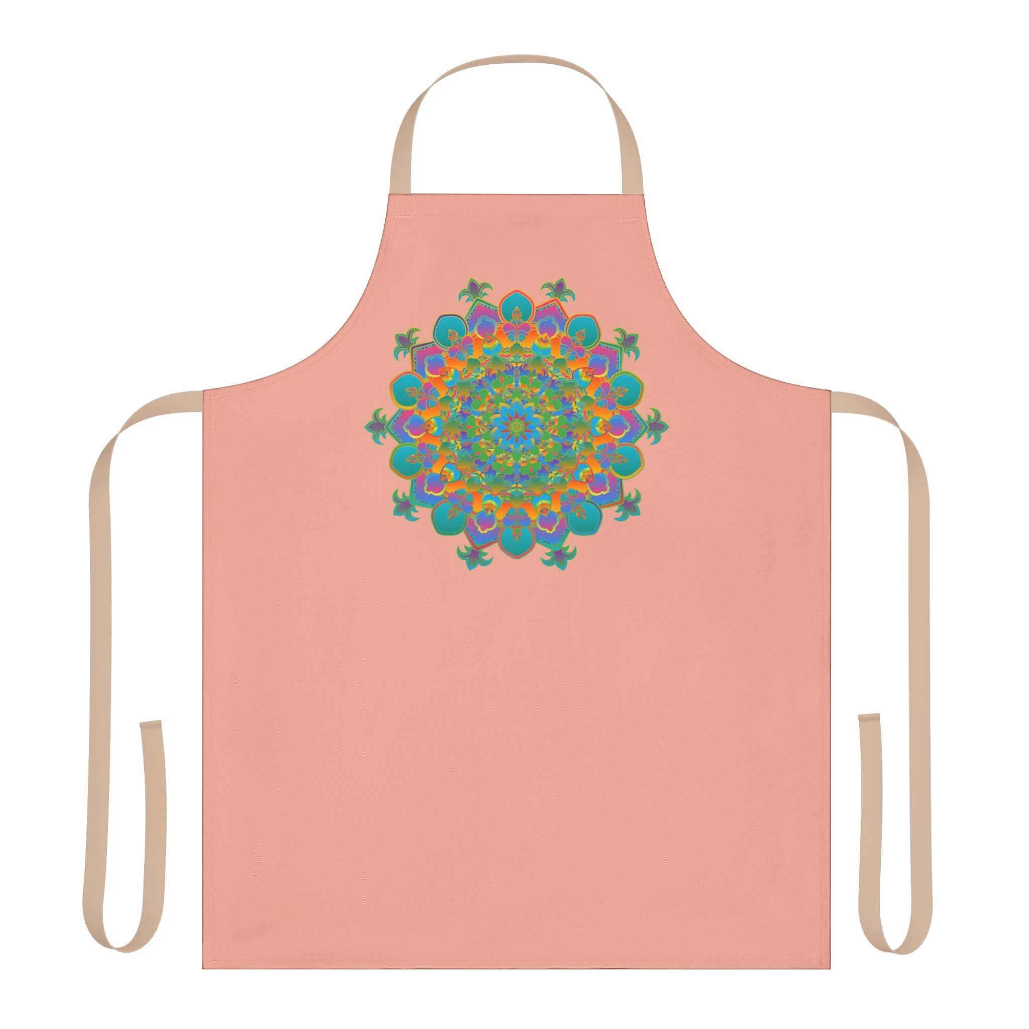 Mandala Art Apron - Apricot - Colorful Kitchen Decor All Over Prints - Blululi