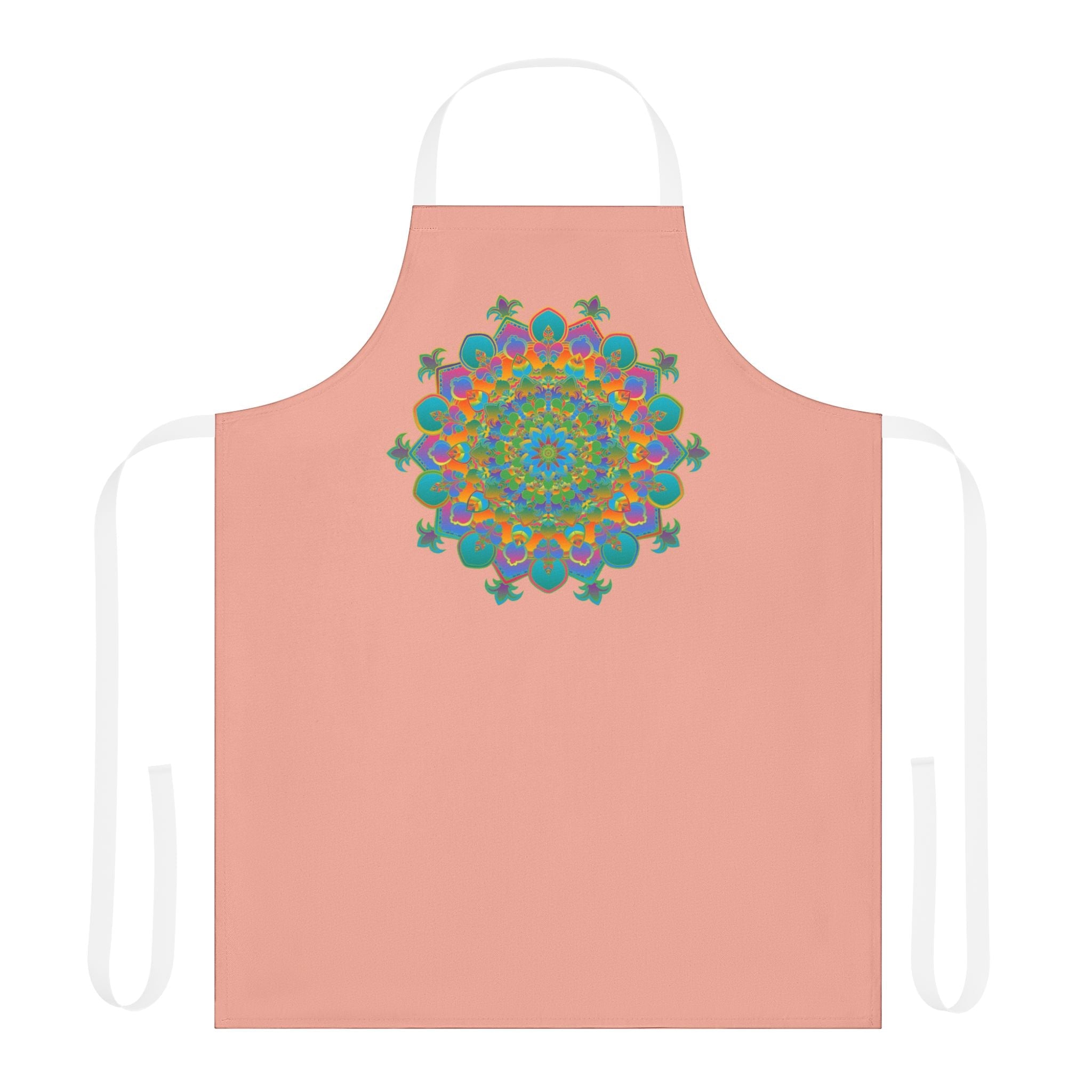 Mandala Art Apron - Apricot - Colorful Kitchen Decor All Over Prints - Blululi