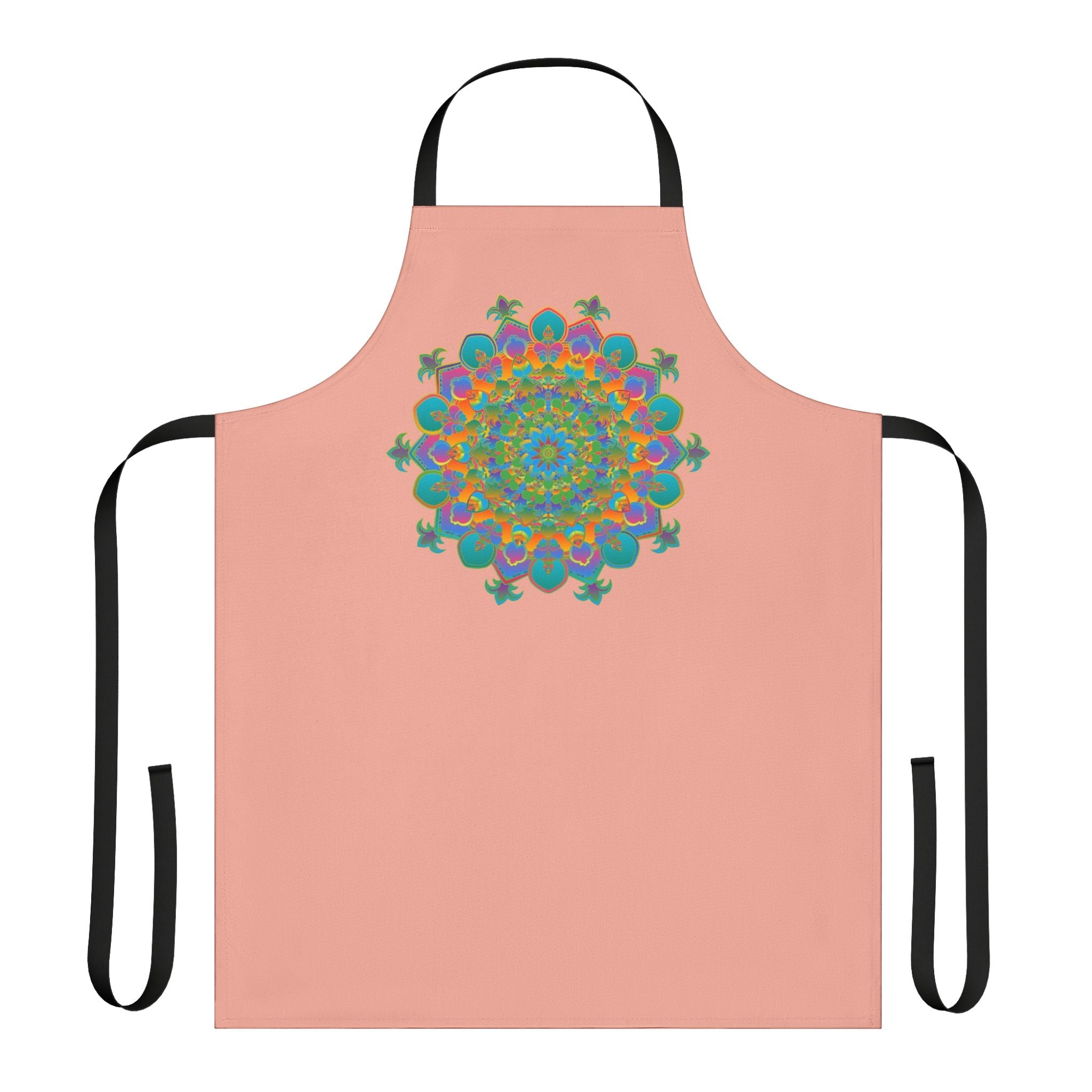 Mandala Art Apron - Apricot - Colorful Kitchen Decor All Over Prints - Blululi