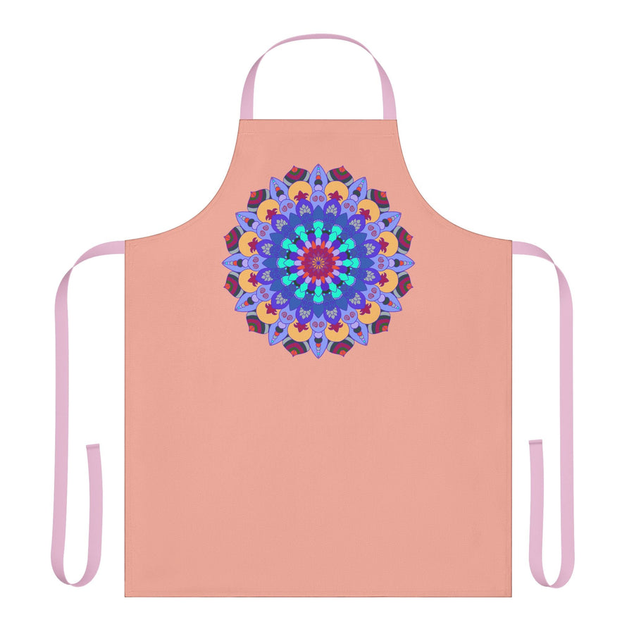 Mandala Art Apron - Apricot - Colorful & Unique All Over Prints - Blululi