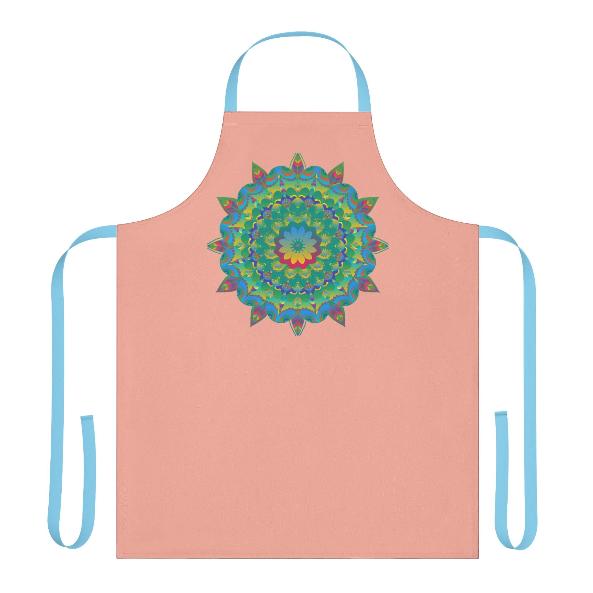 Mandala Art Apron - Apricot Delight All Over Prints - Blululi
