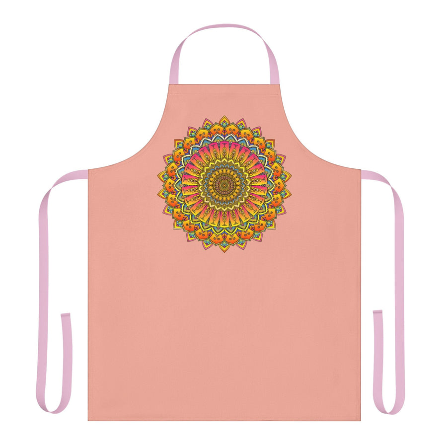 Mandala Art Apron - Apricot Dream All Over Prints - Blululi