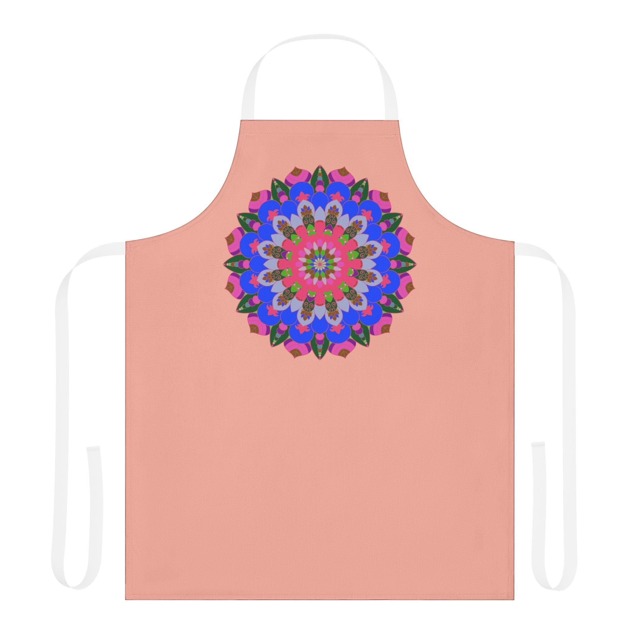 Mandala Art Apron - Apricot Dream All Over Prints - Blululi