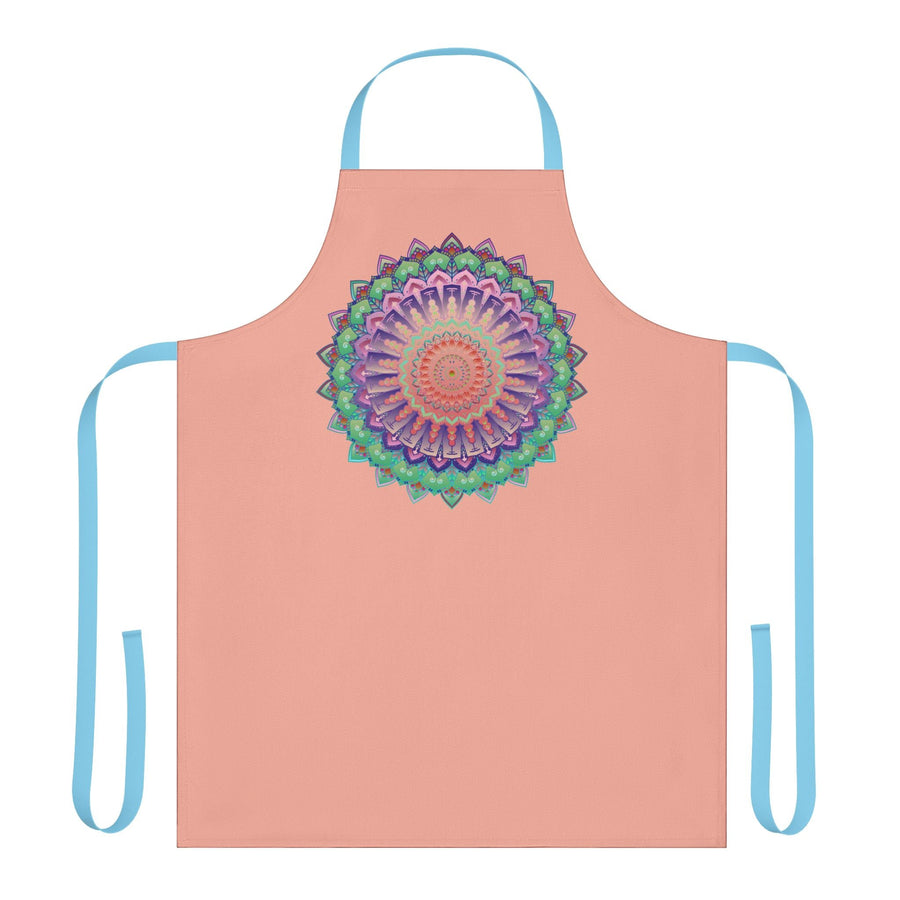Mandala Art Apron - Apricot Flower All Over Prints - Blululi