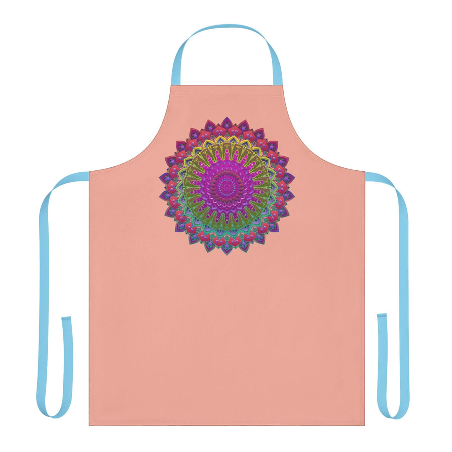 Mandala Art Apron - Apricot - Hand - Drawn All Over Prints - Blululi