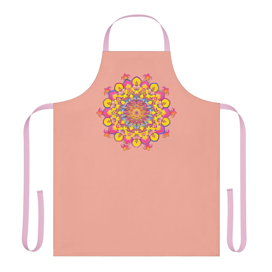 Mandala Art Apron - Apricot Kitchen Decor All Over Prints - Blululi