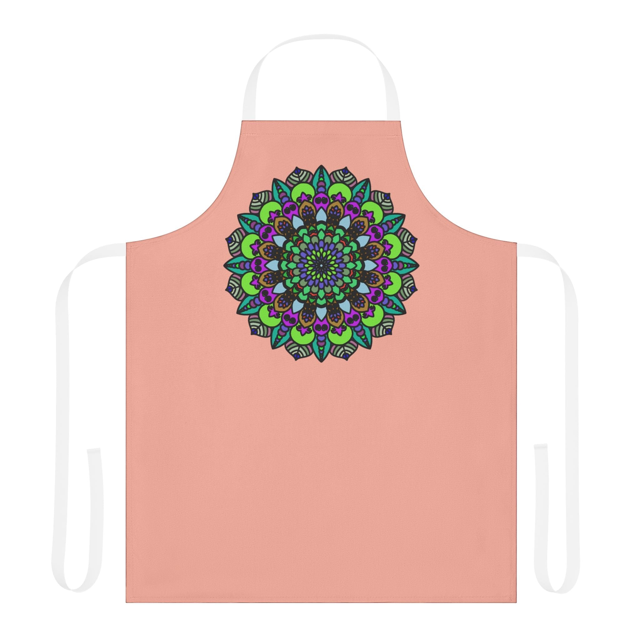 Mandala Art Apron - Apricot - Kitchen Decor All Over Prints - Blululi