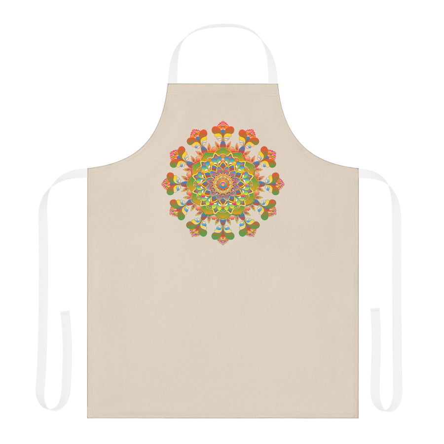 Mandala Art Apron - Beige - Kitchen Decor All Over Prints - Blululi