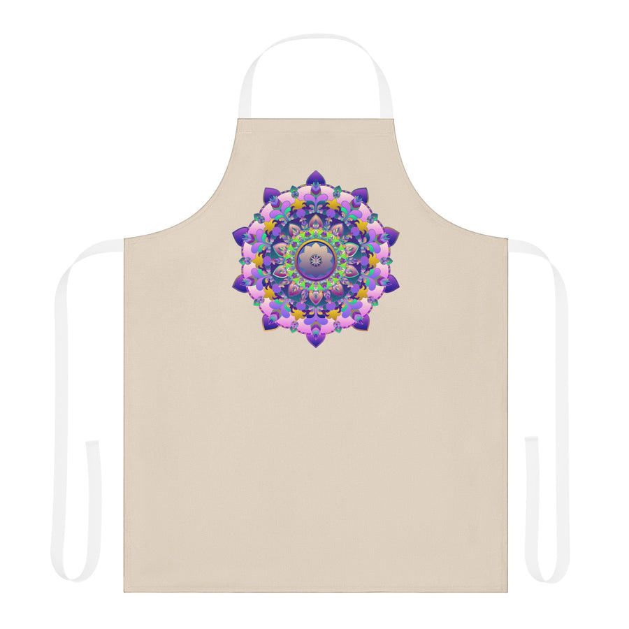 Mandala Art Apron - Colorful Floral Design All Over Prints - Blululi