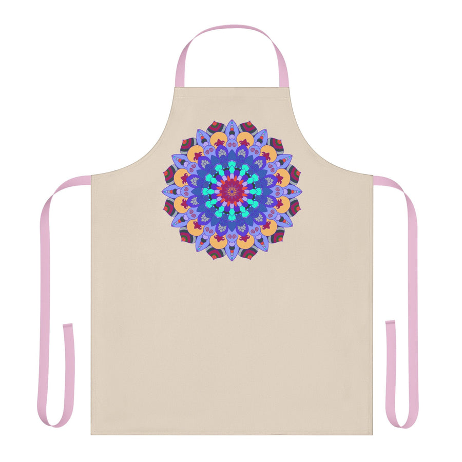 Mandala Art Apron - Colorful Floral Design All Over Prints - Blululi