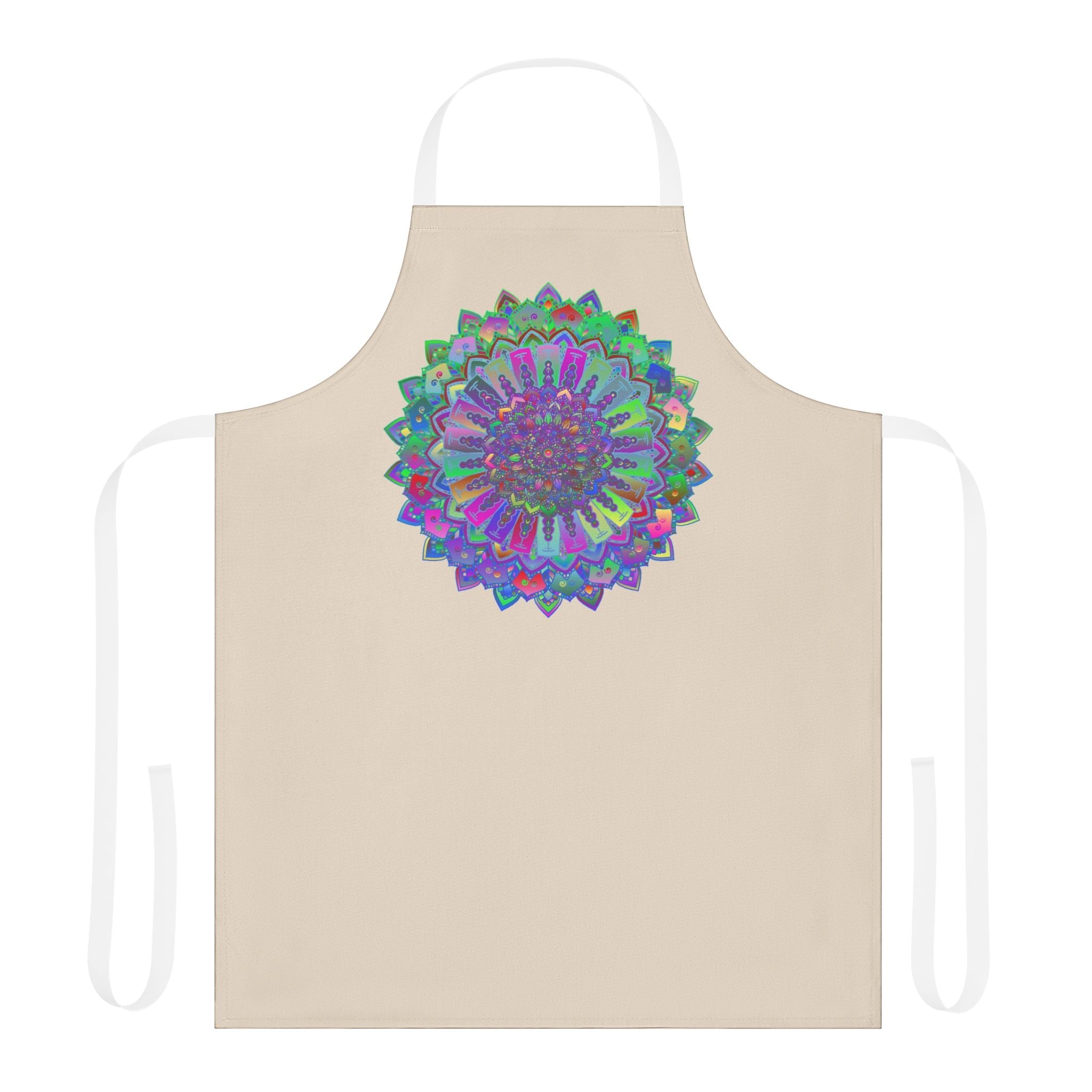 Mandala Art Apron - Colorful Intricate Design All Over Prints - Blululi