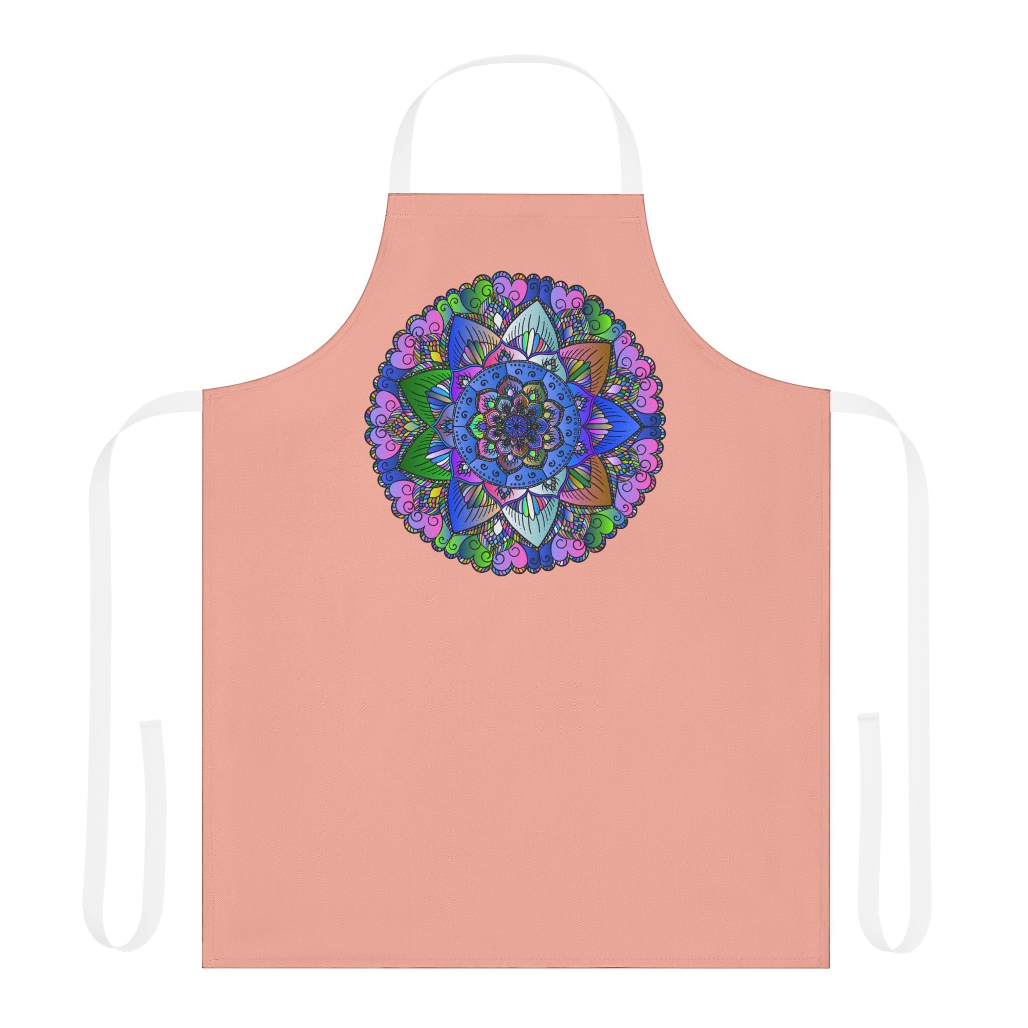 Mandala Art Apron - Colorful & Tranquil All Over Prints - Blululi