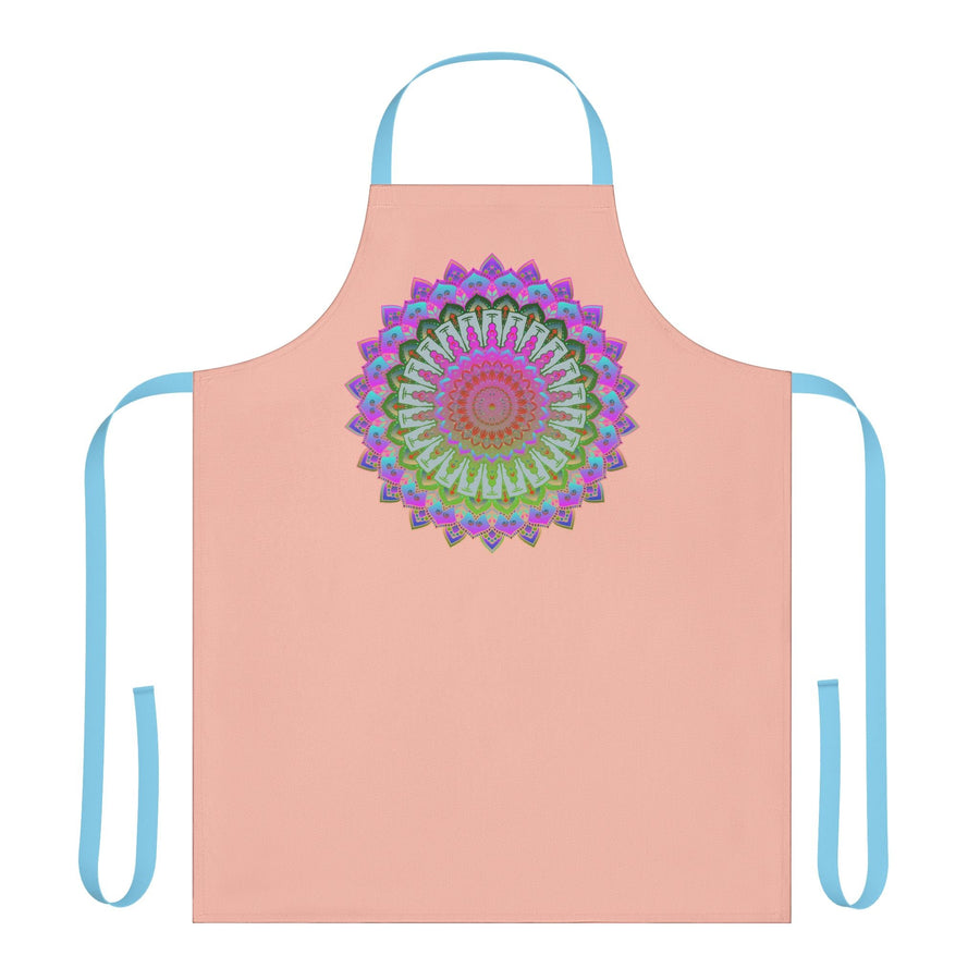 Mandala Art Apron - Peachy & Colorful All Over Prints - Blululi
