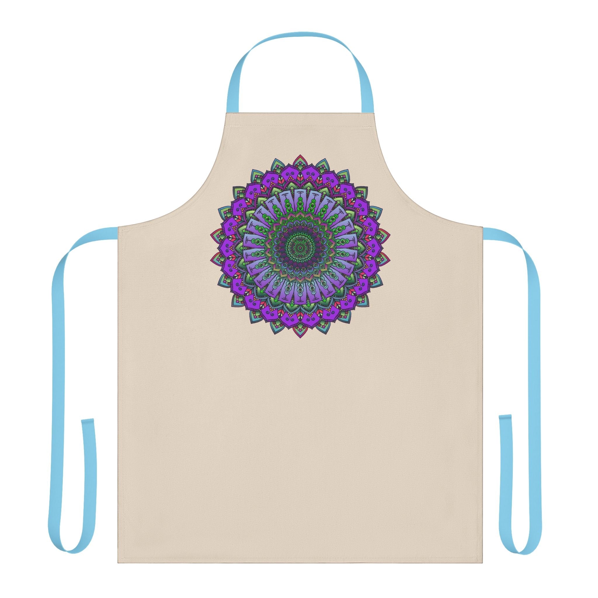 Mandala Art Apron - Vibrant Floral Design All Over Prints - Blululi