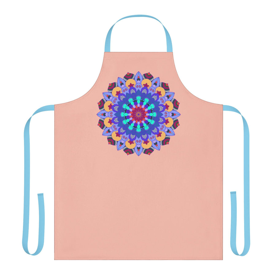 Mandala Art Peach Apron - Colorful Kitchen Decor All Over Prints - Blululi