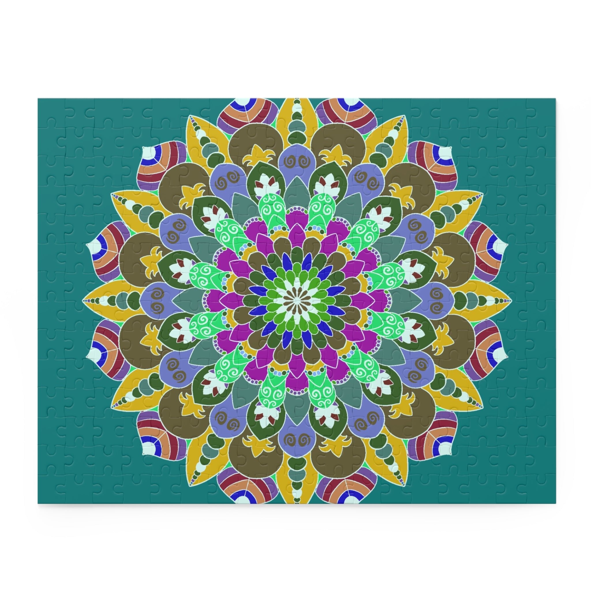 Mandala Art Puzzle - Hand - Drawn Intricate Design Puzzle - Blululi
