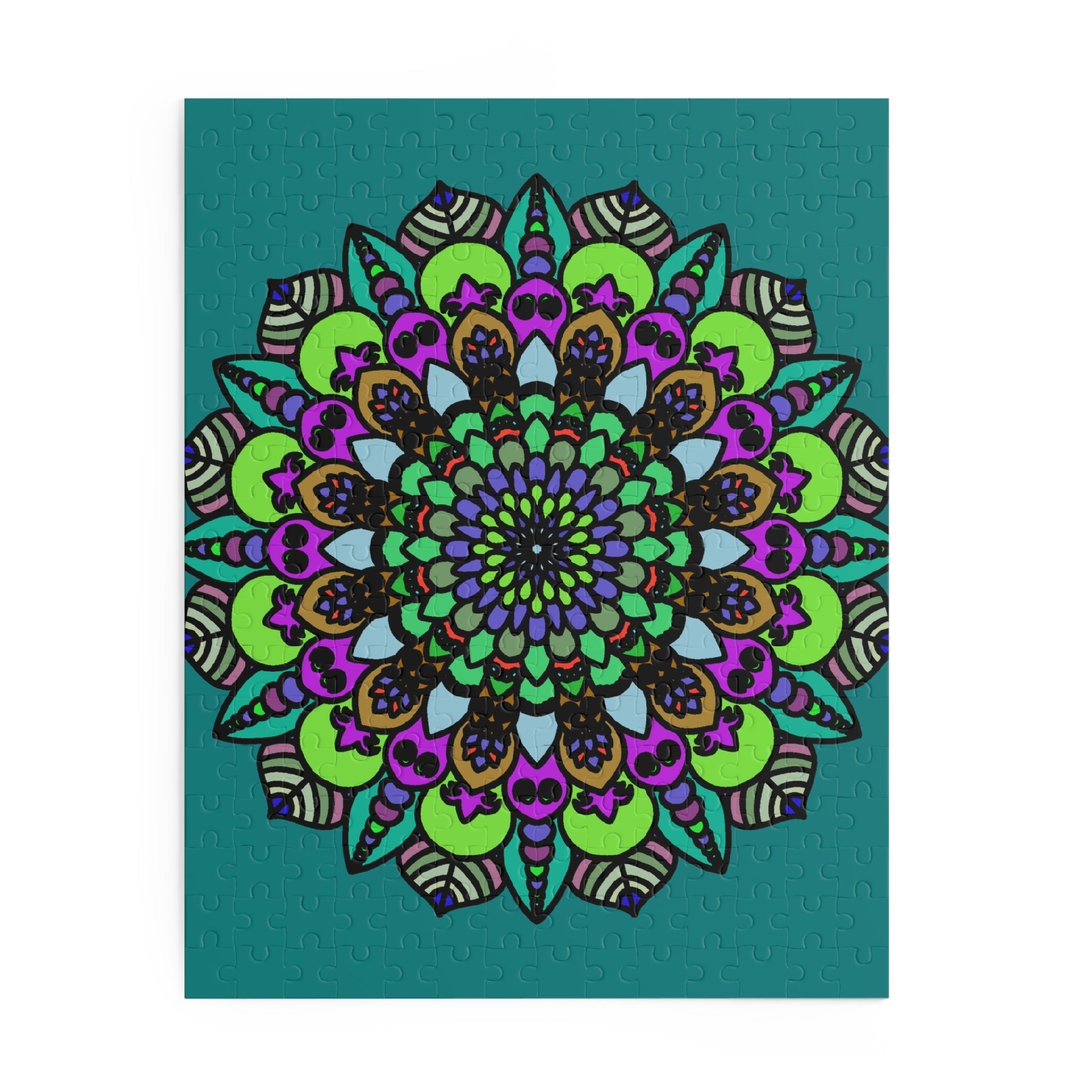 Mandala Art Puzzle - Hand - Drawn Intricate Design Puzzle - Blululi