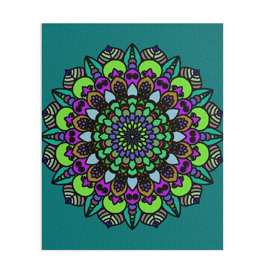 Mandala Art Puzzle - Hand - Drawn Intricate Design Puzzle - Blululi
