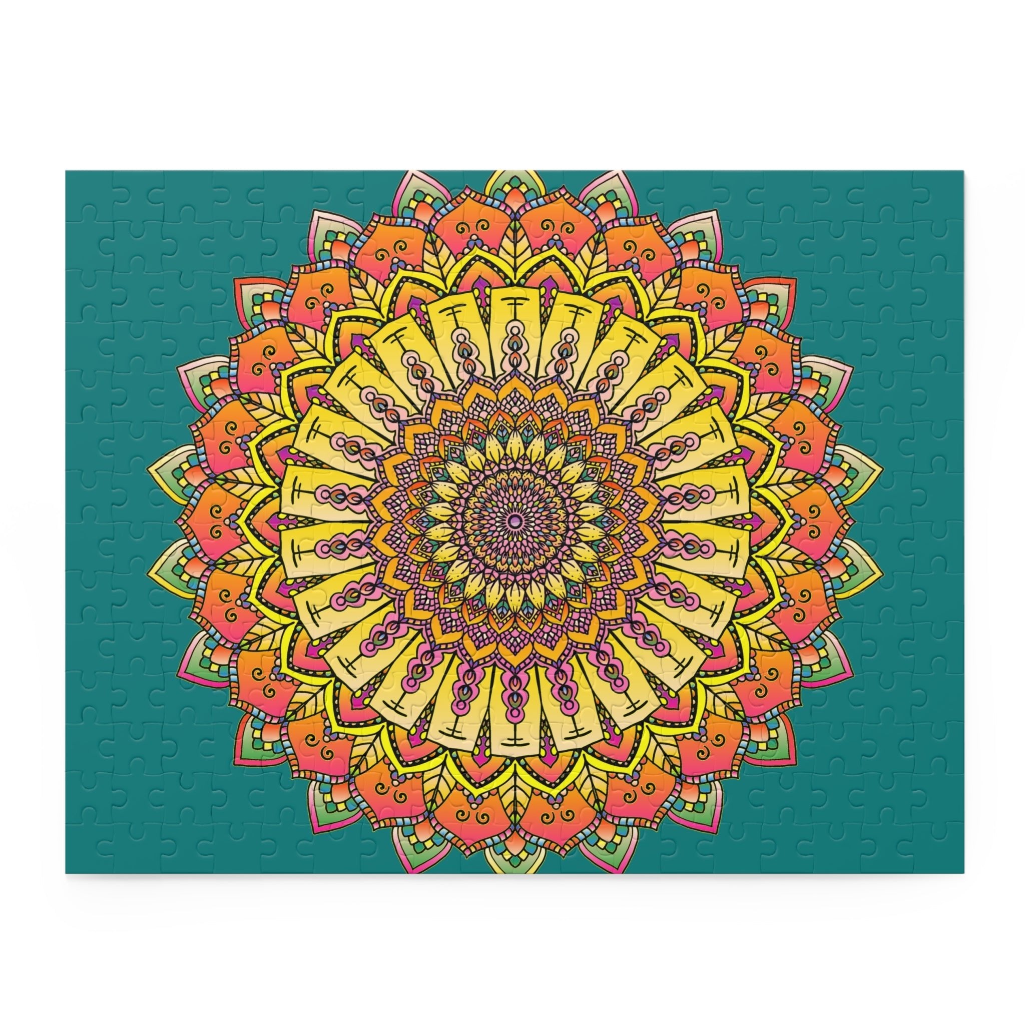 Mandala Art Puzzle - Vibrant Colors, Intricate Design Puzzle - Blululi