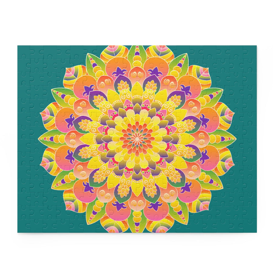 Mandala Art Puzzle - Vibrant Floral Design (252/500 Pieces) Puzzle - Blululi