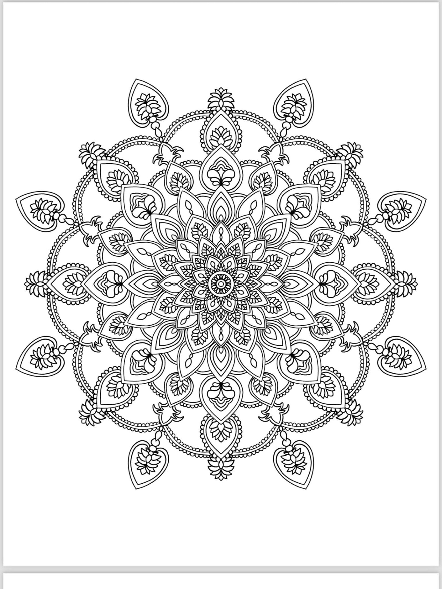 Mandala Coloring Pages - 16 Unique Hand - Drawn Designs digital download - Blululi