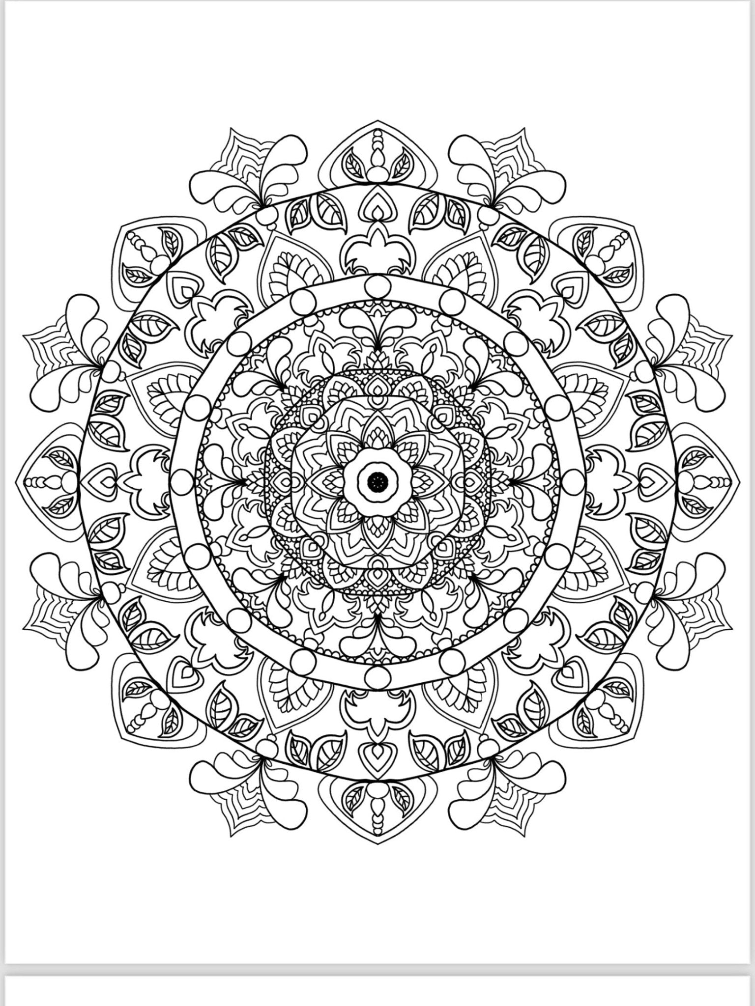 Mandala Coloring Pages - 16 Unique Hand - Drawn Designs digital download - Blululi