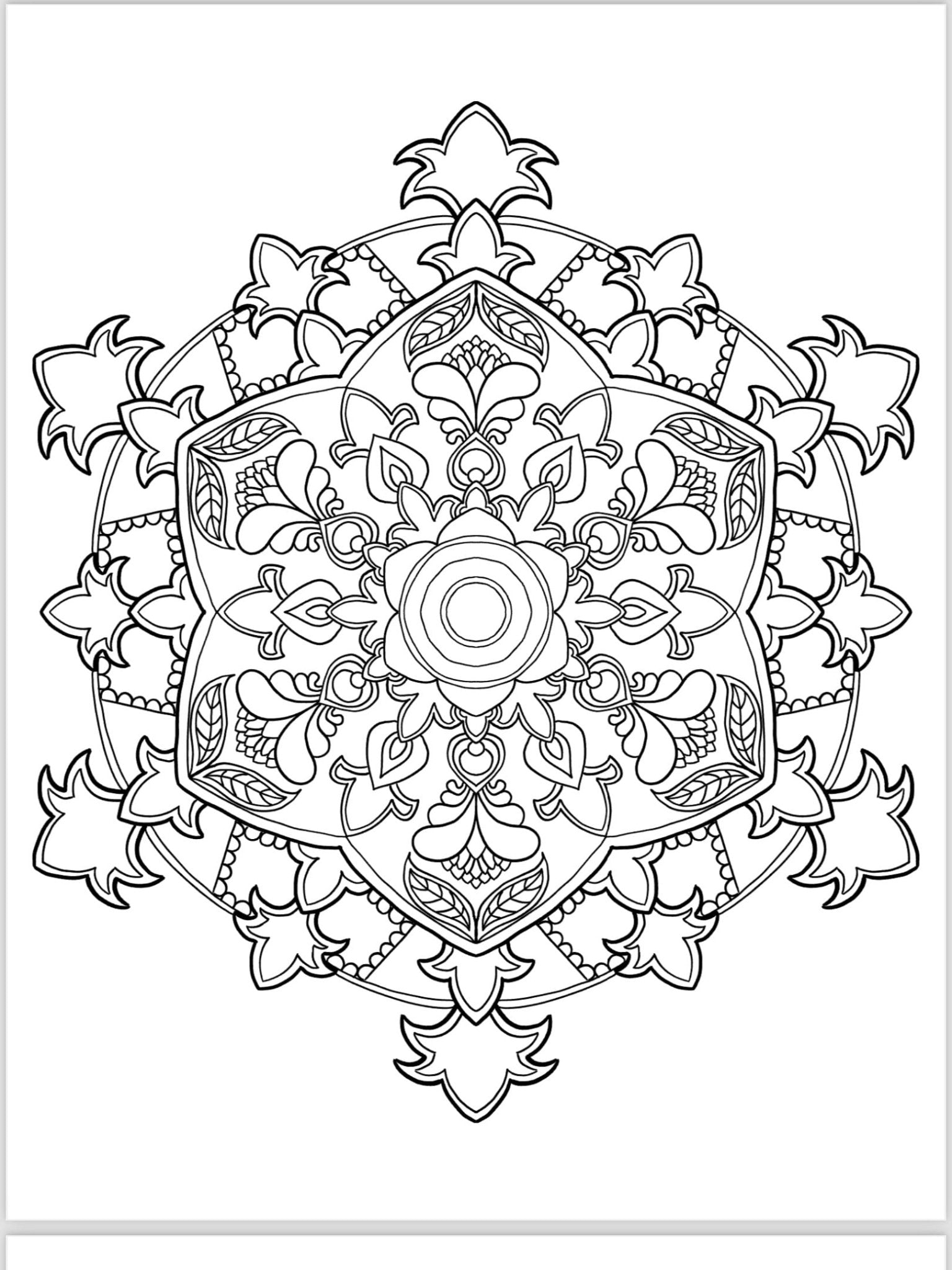 Mandala Coloring Pages - 16 Unique Hand - Drawn Designs digital download - Blululi