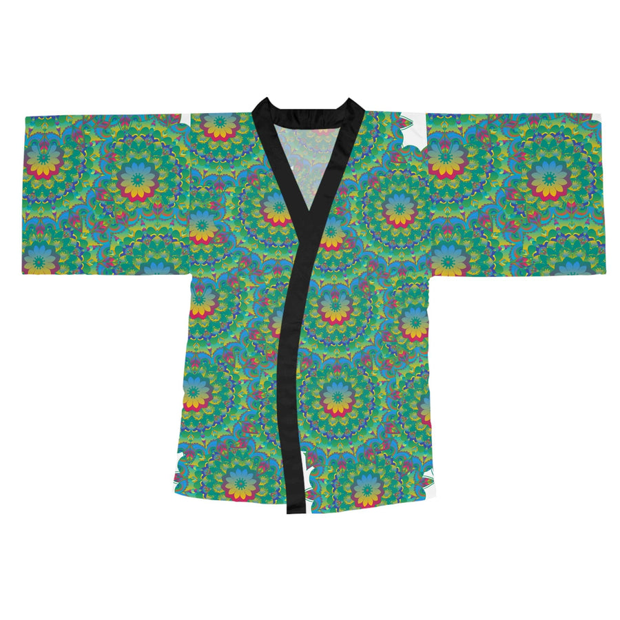 Mandala Kimono Robe - Colorful Floral Art All Over Prints - Blululi