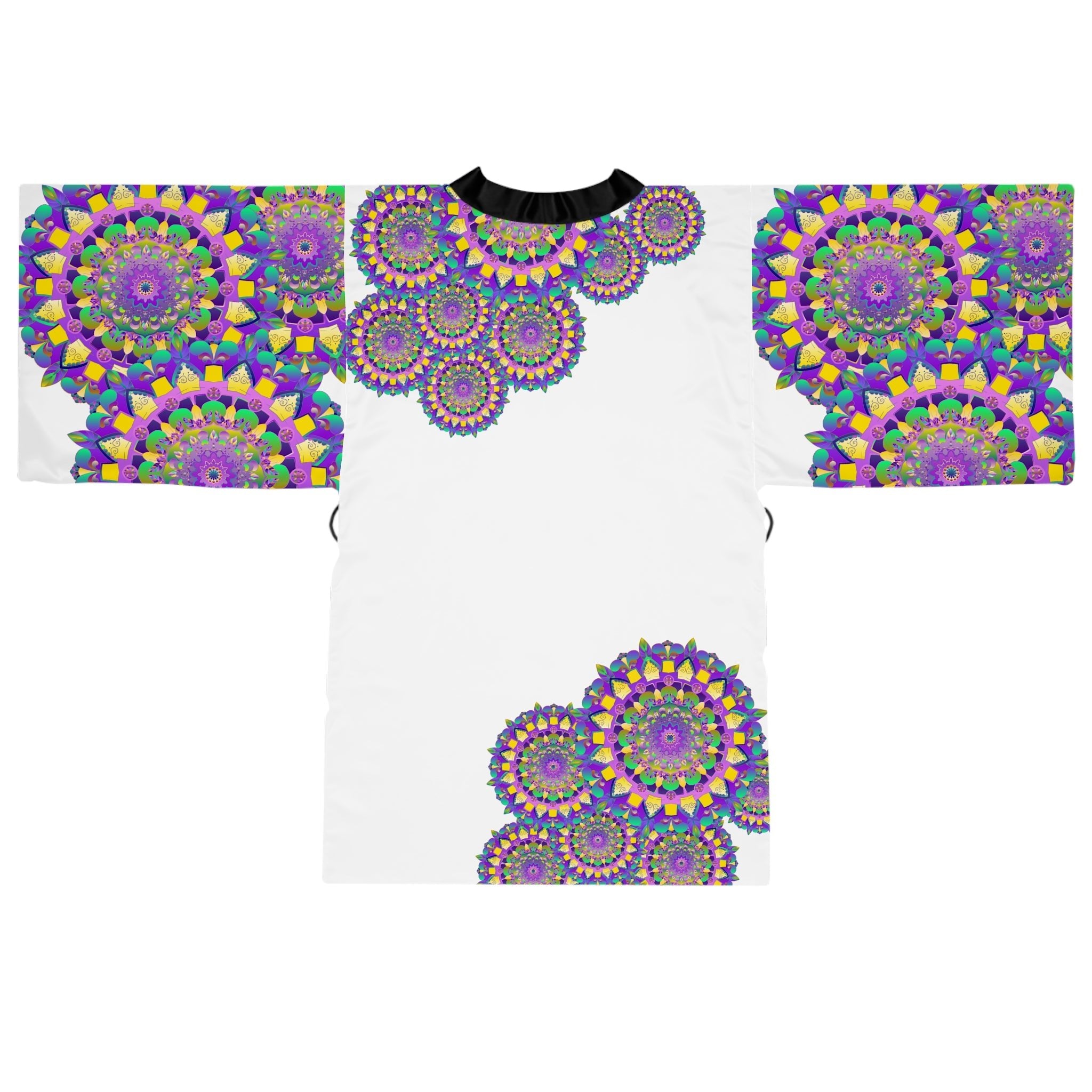 Mandala Kimono Robe - Colorful & Intricate All Over Prints - Blululi