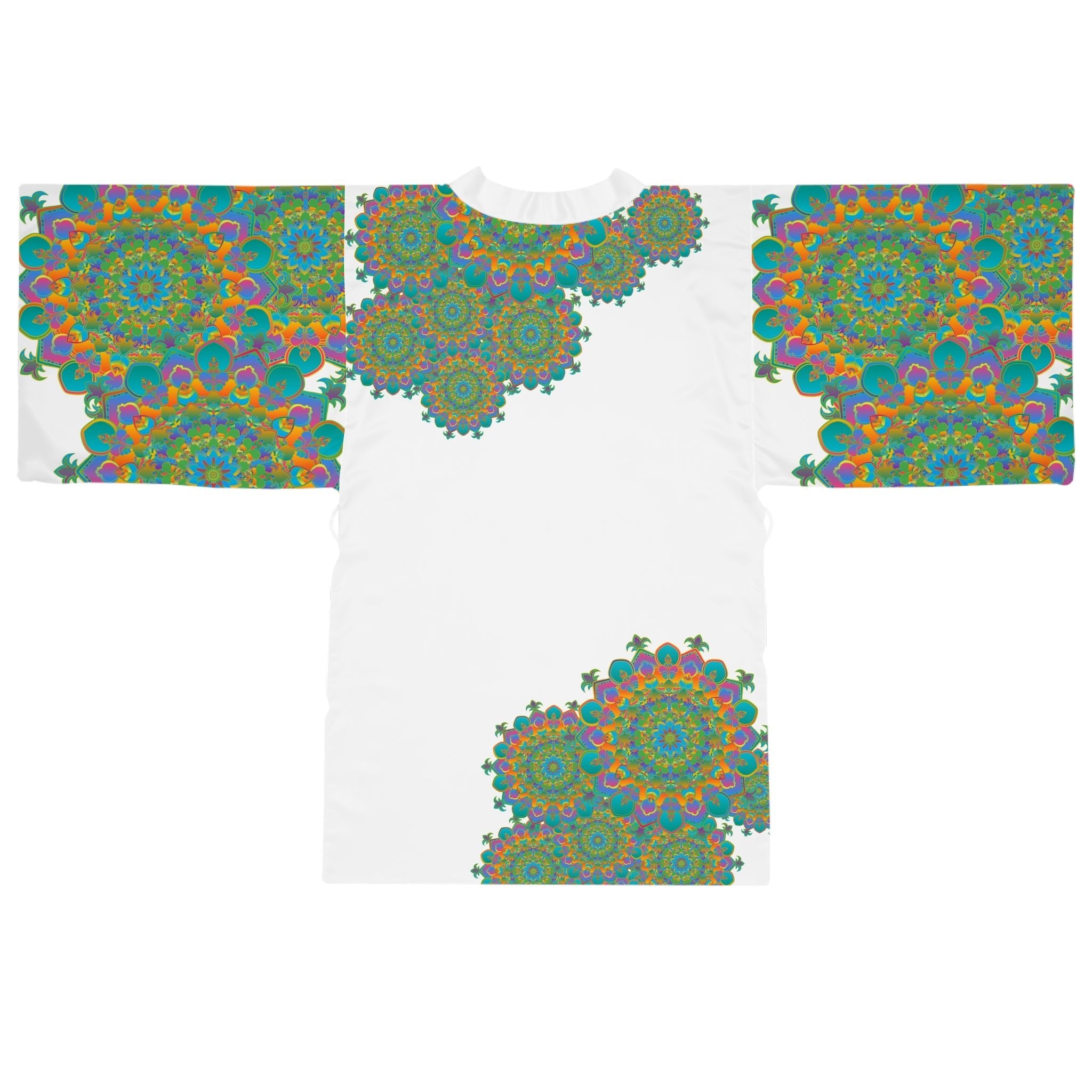 Mandala Kimono Robe - Colorful & Intricate All Over Prints - Blululi