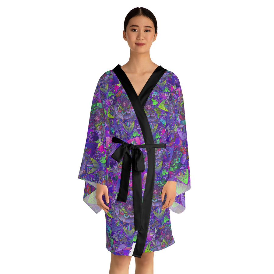 Mandala Kimono Robe - Colorful Peace & Tranquility All Over Prints - Blululi