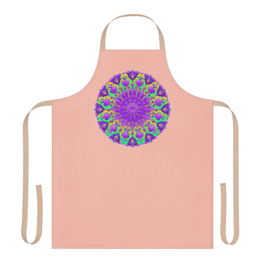 Mandala Peach Apron - Bohemian Kitchen Decor All Over Prints - Blululi